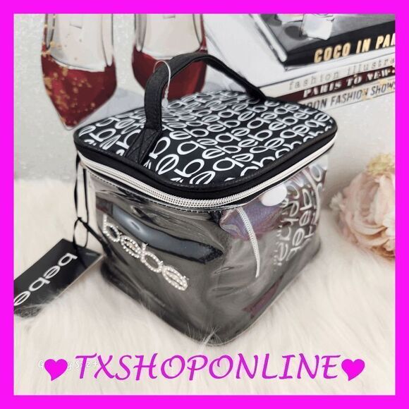 ❣️❣️3 pc Bebe Nested Train Case Makeup Travel✈️✈️ Bag Set NEW - Picture 4 of 6